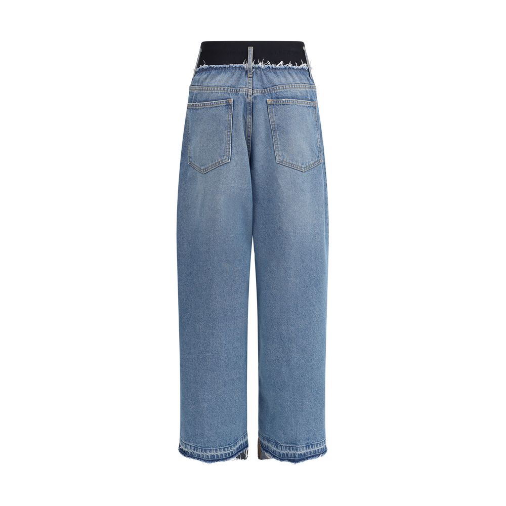 Jean Alain Paul à taille élastique bleu