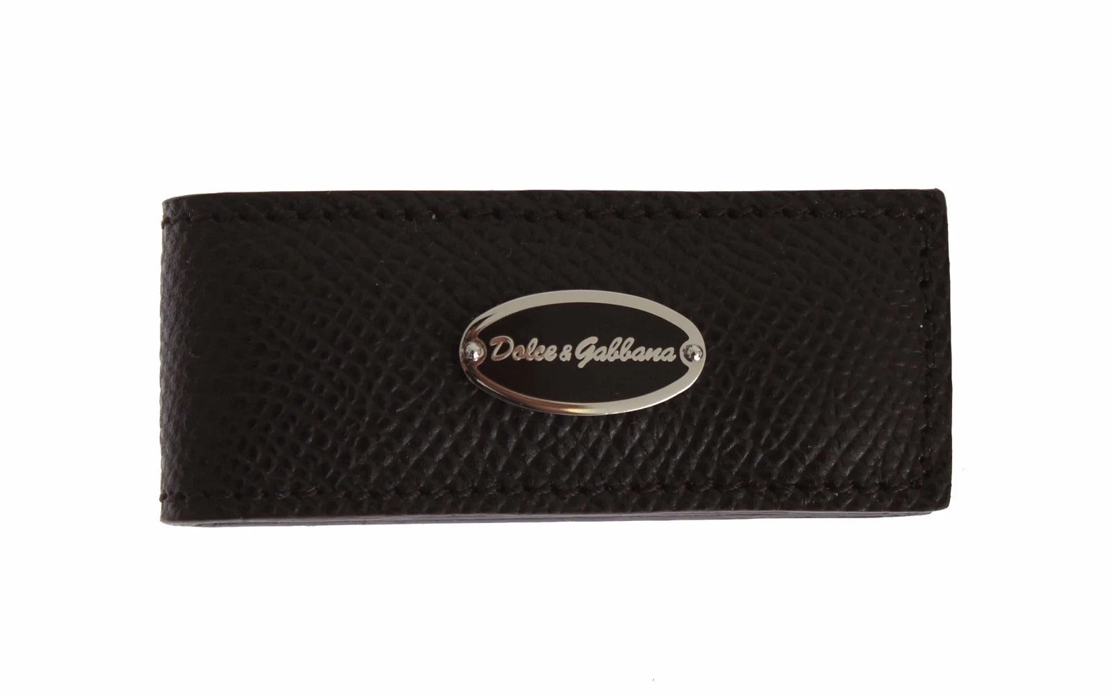 Clip Dolce & Gabbana argenté marron