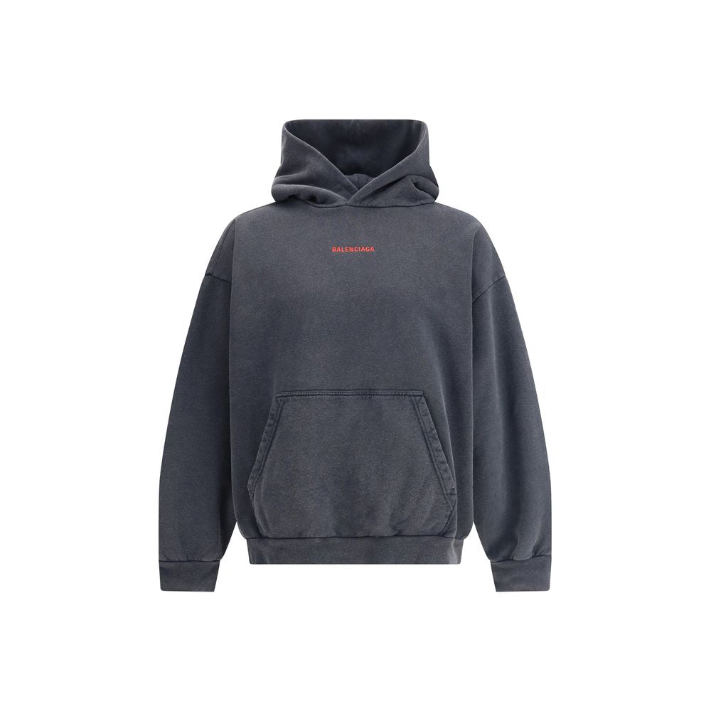 Sweatshirt Balenciaga à capuche noir