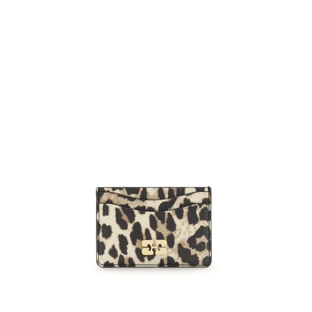 Porte-carte Ganni Bou léopard