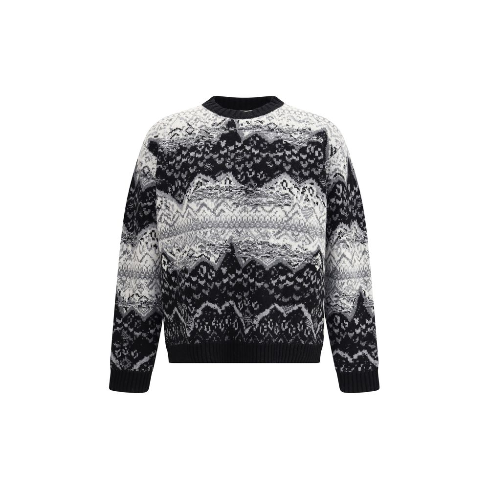 Pull Laneus à motif norvégien multicolore