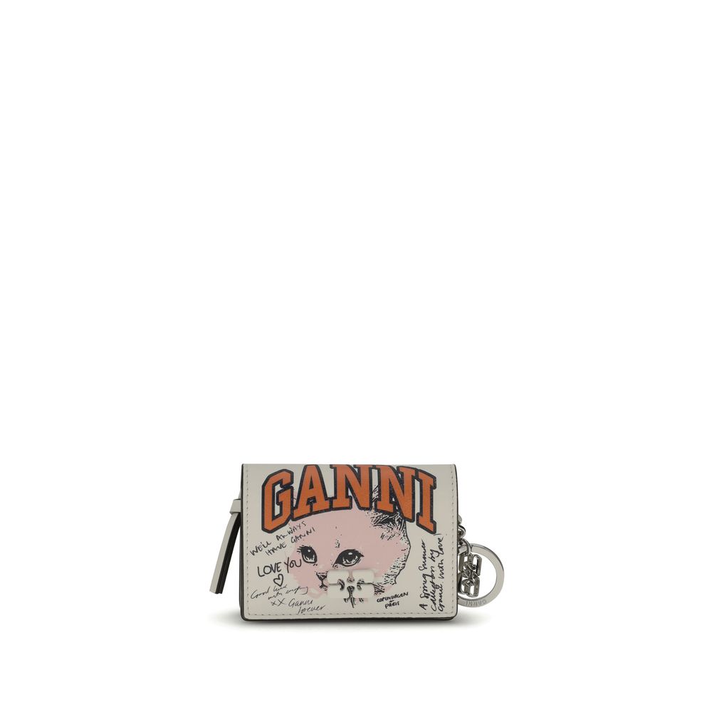 Porte-cartes Ganni Kitty multicolore