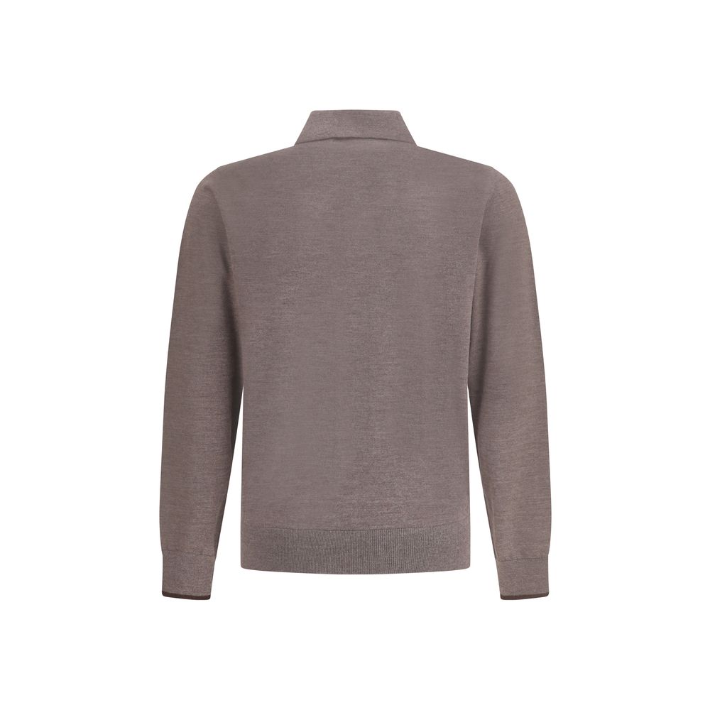 Polo Cruna en laine gris