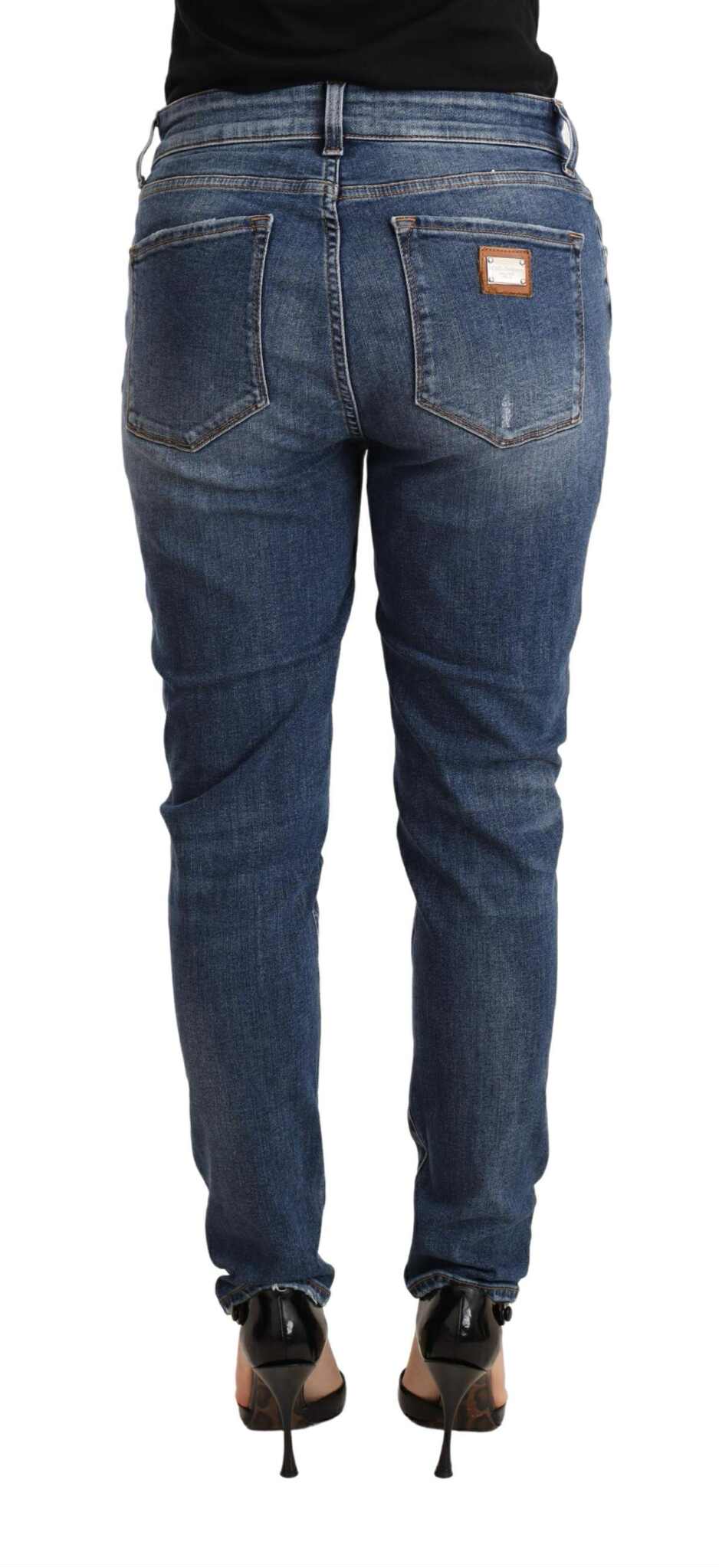Pantalon Dolce & Gabbana slim bleu