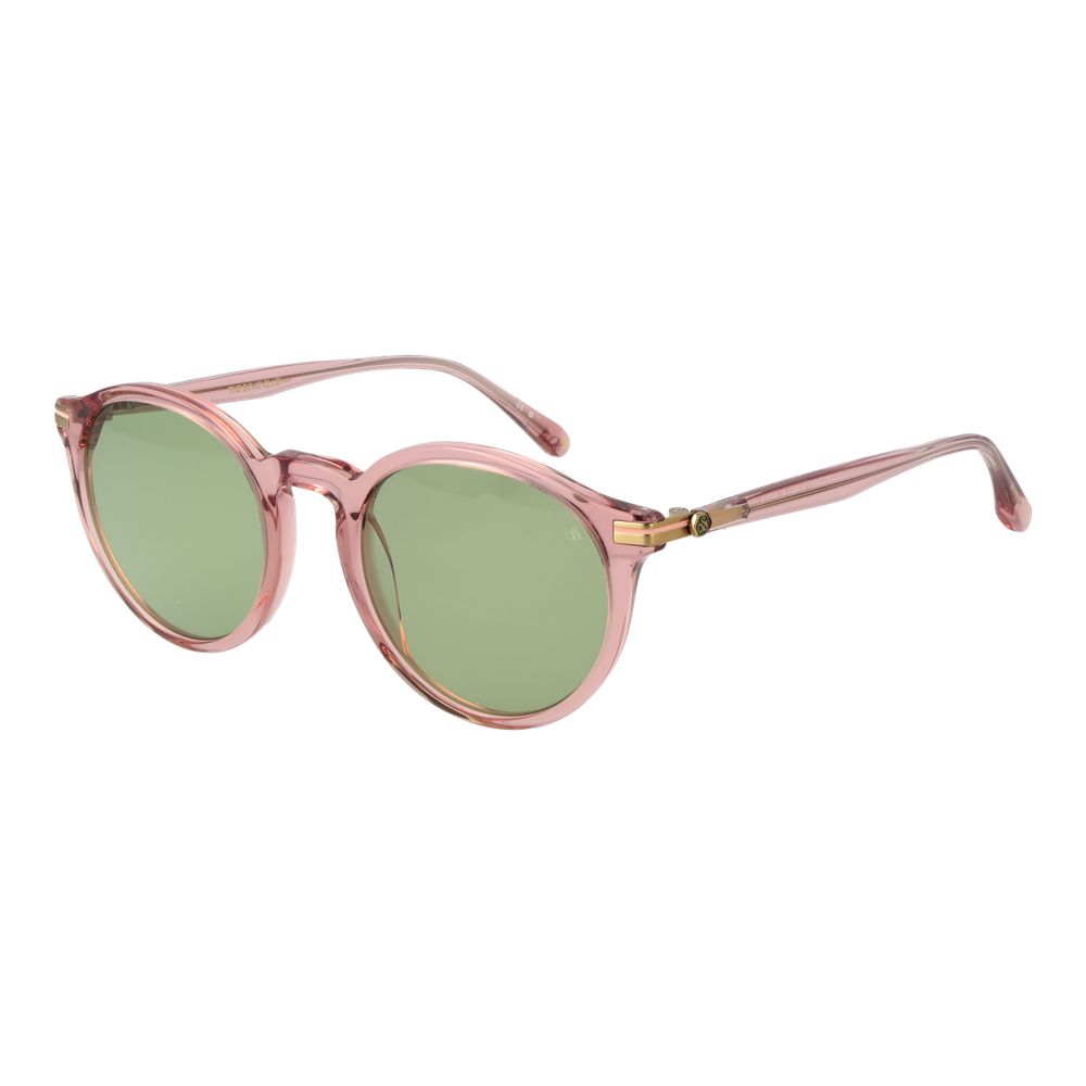 Lunettes de soleil roses rondes