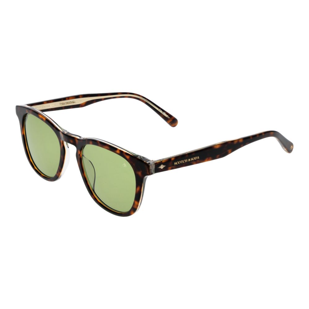 Lunettes de soleil marron vertes
