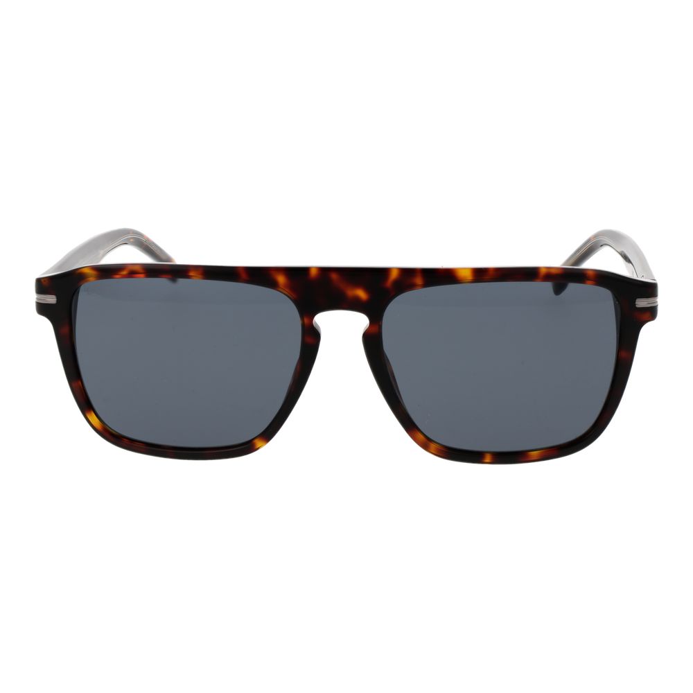 Lunettes de soleil brunes carrées