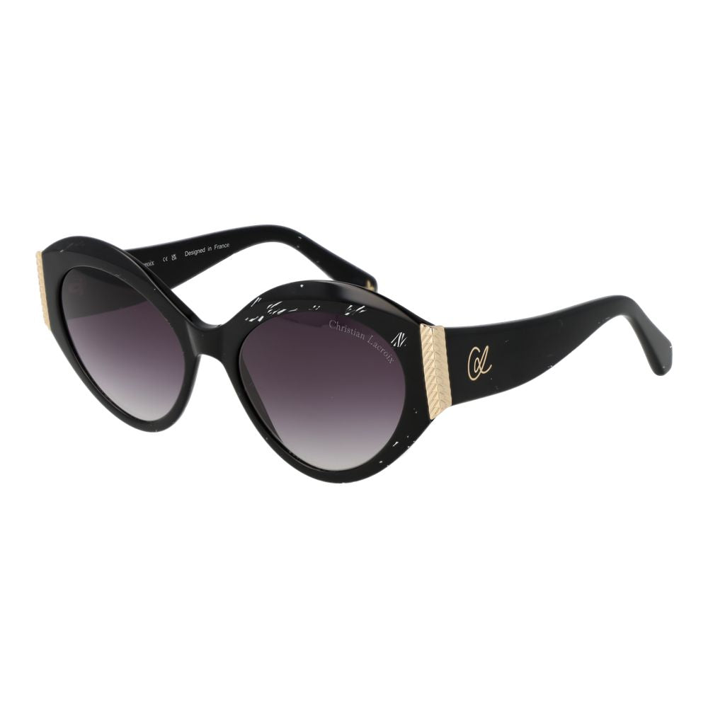 Lunettes de soleil noires violet