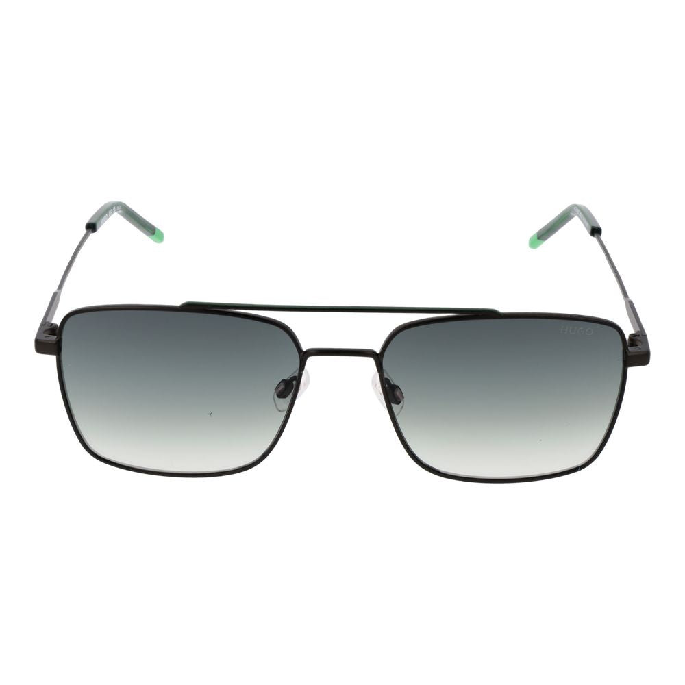 Lunettes de soleil noires vert dégradé