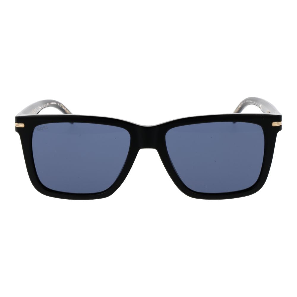 Lunettes de soleil noires bleues