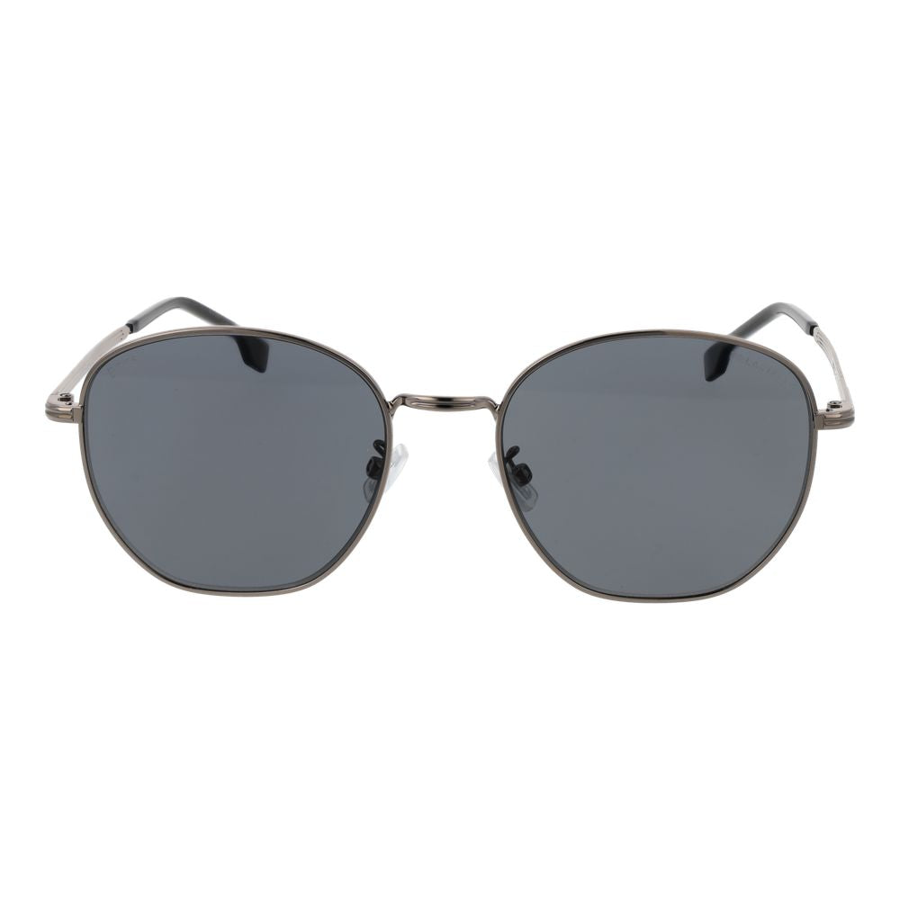 Lunettes de soleil argentées rondes
