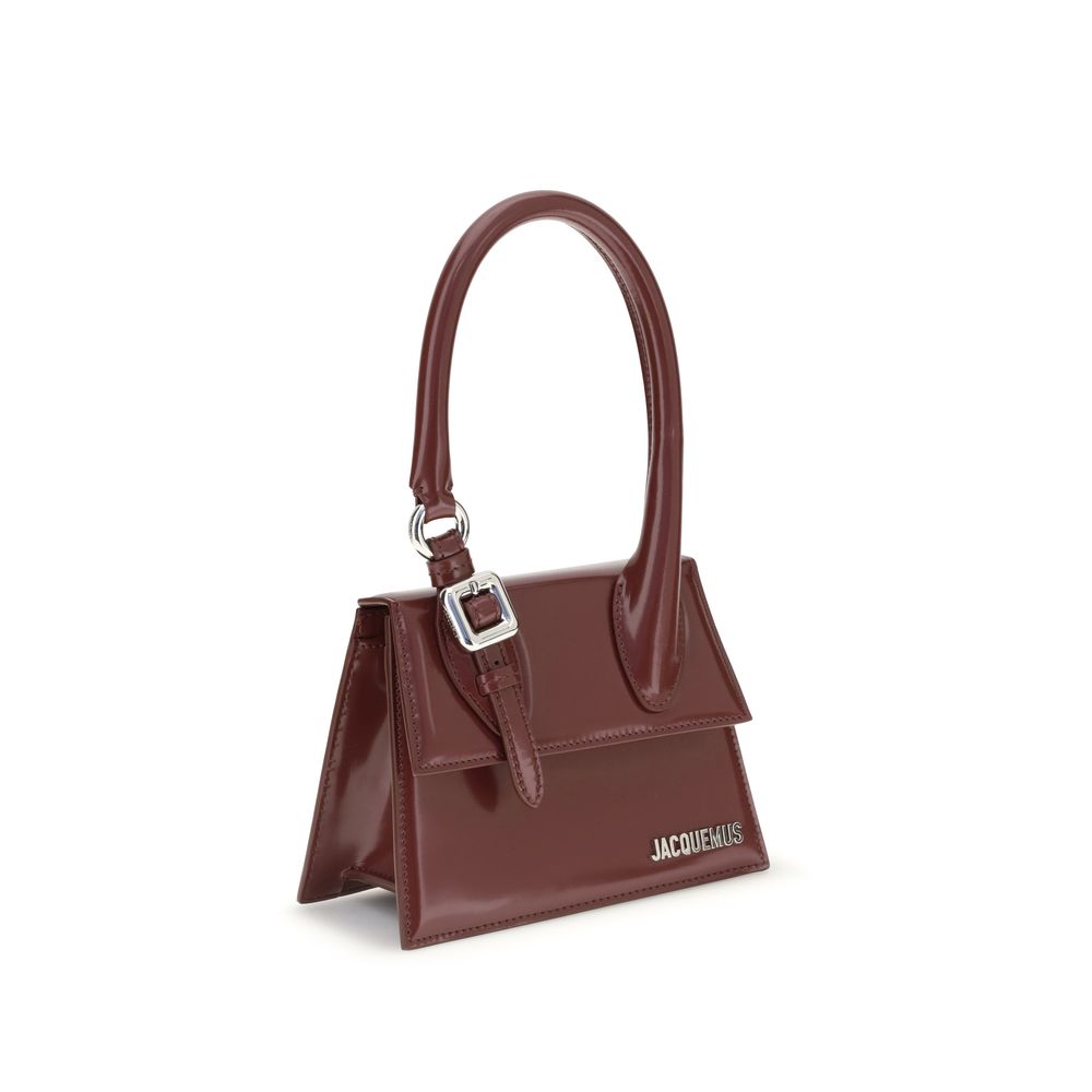Sac à main top-handle en cuir beige
