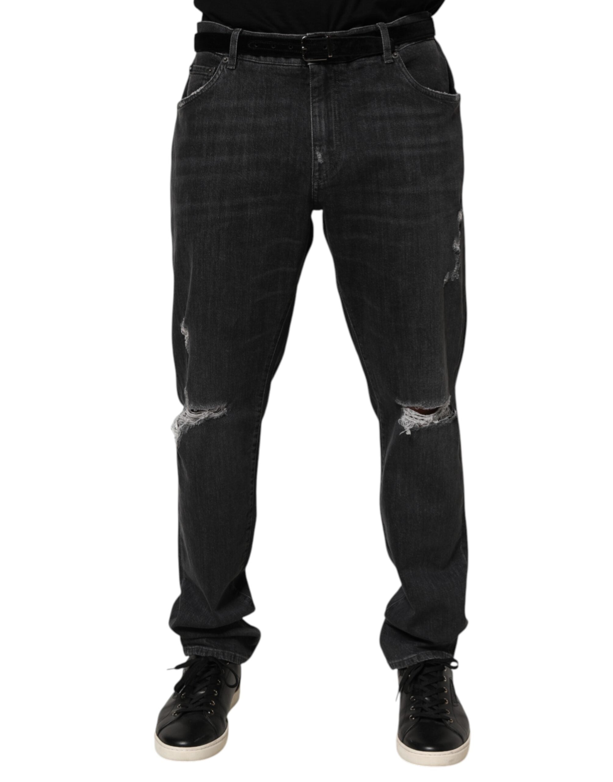 Pantalon Dolce & Gabbana Slim Fit noir