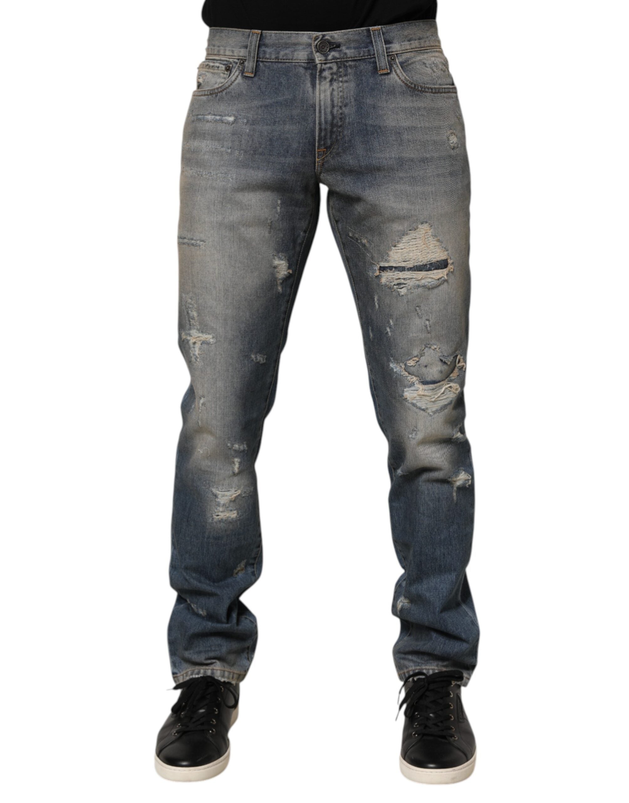 Pantalon Dolce & Gabbana slim bleu