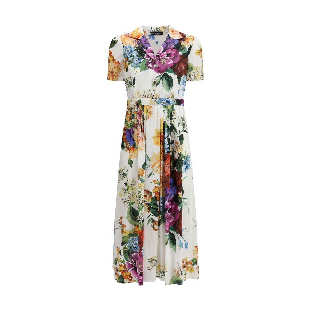 Robe Dolce&Gabbana chemisier imprimé floral multicolore