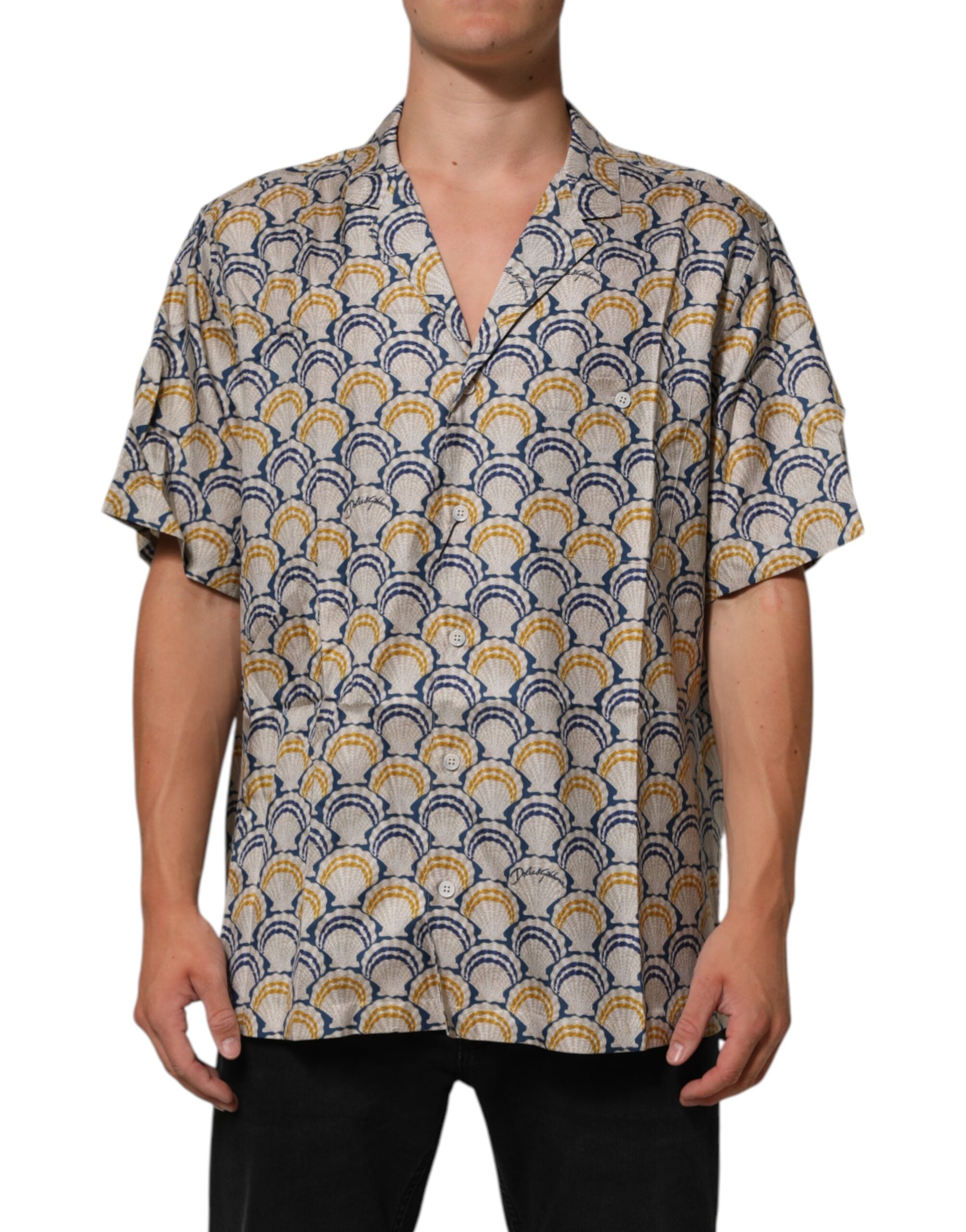 Chemise Dolce & Gabbana hawaïenne crème