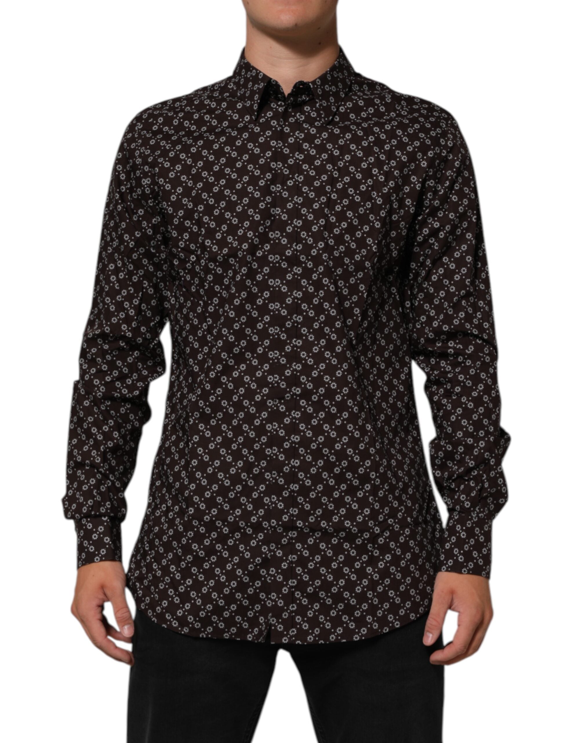 Chemise Dolce & Gabbana collier marron