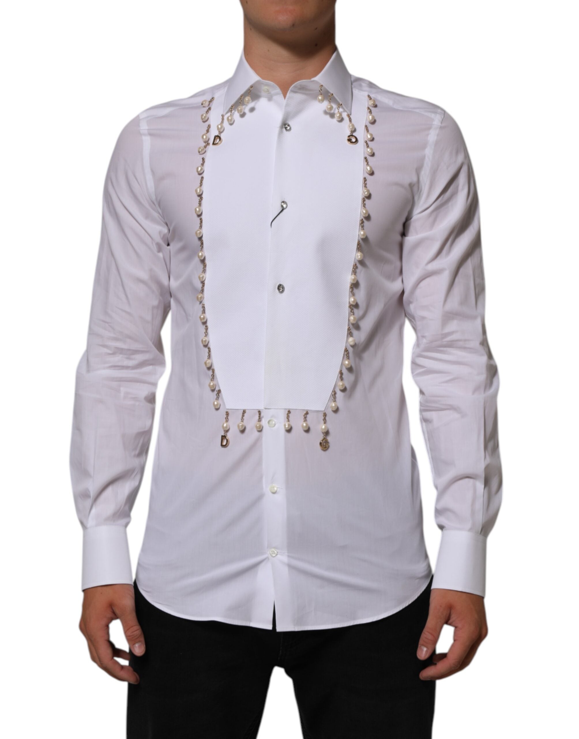 Chemise Dolce & Gabbana GOLD blanche