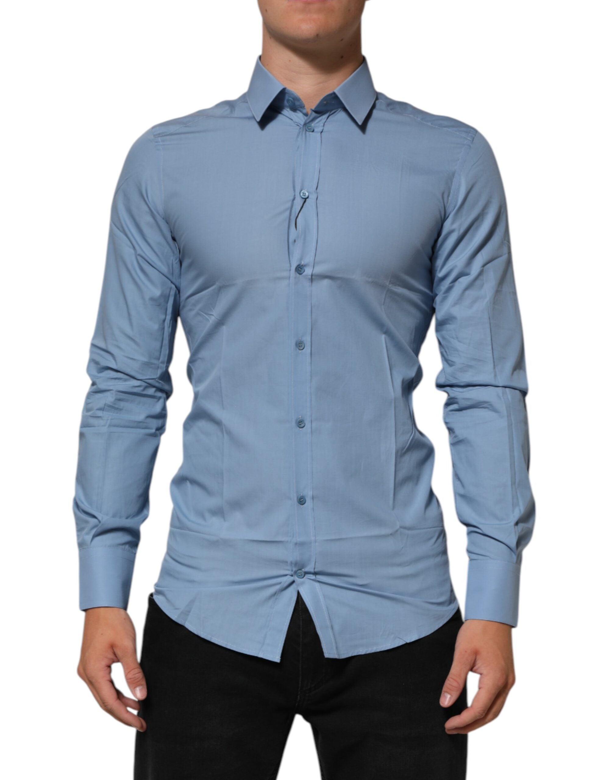 Chemise Dolce & Gabbana collier bleu ciel