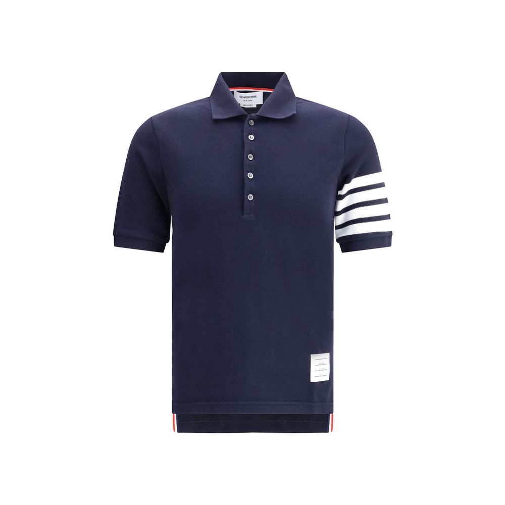 Polo jersey Thom Browne blanc