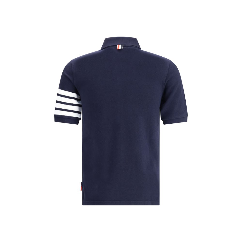 Polo jersey Thom Browne blanc