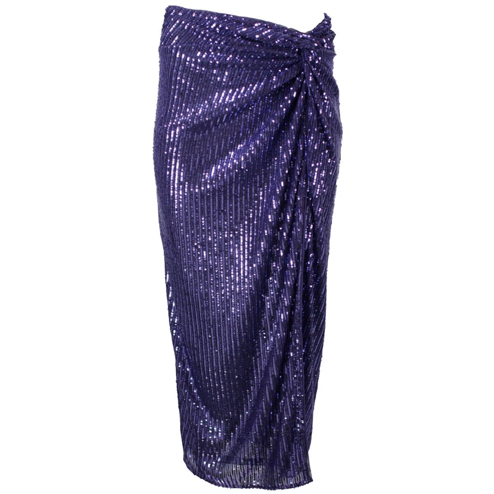 Jupe Pinko avec appliqué sequins violette