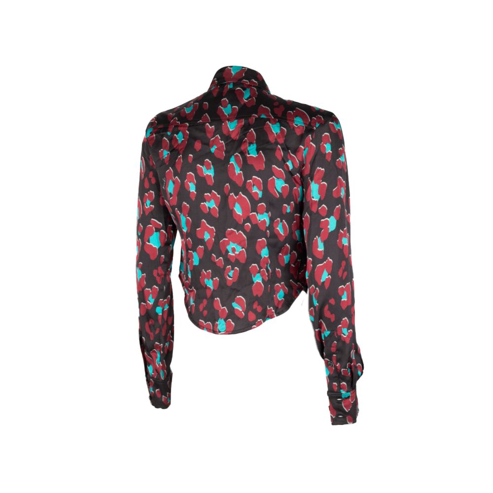 Chemisier Pinko à imprimé abstrait noir