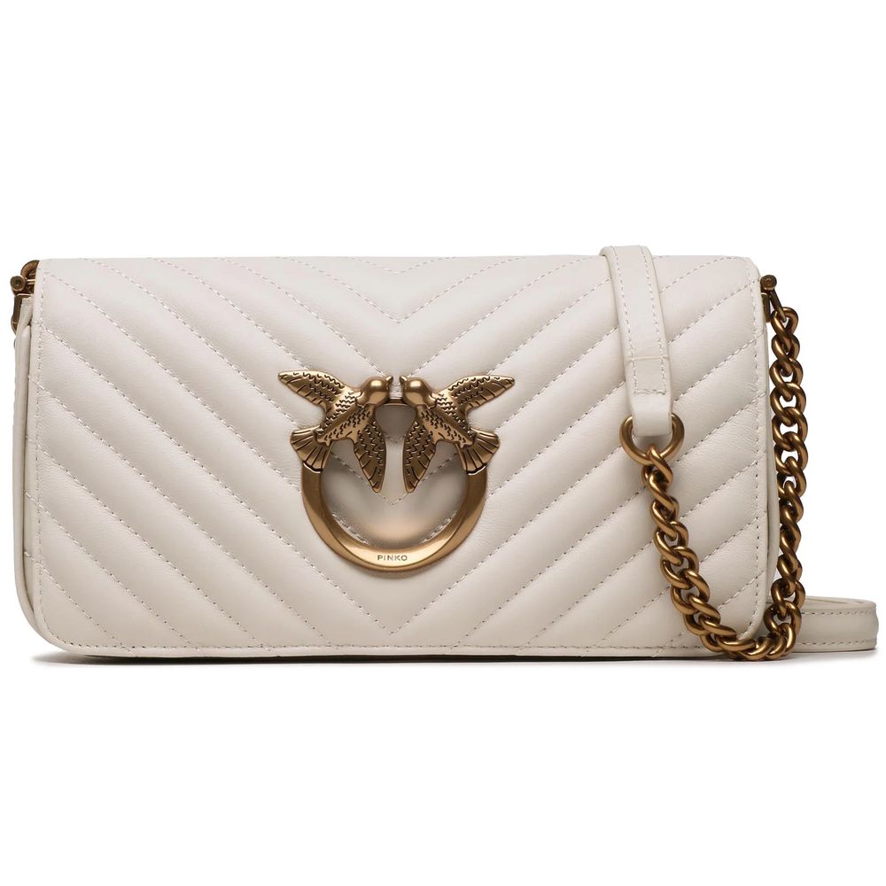 Sac à bandoulière Pinko matelassé blanc