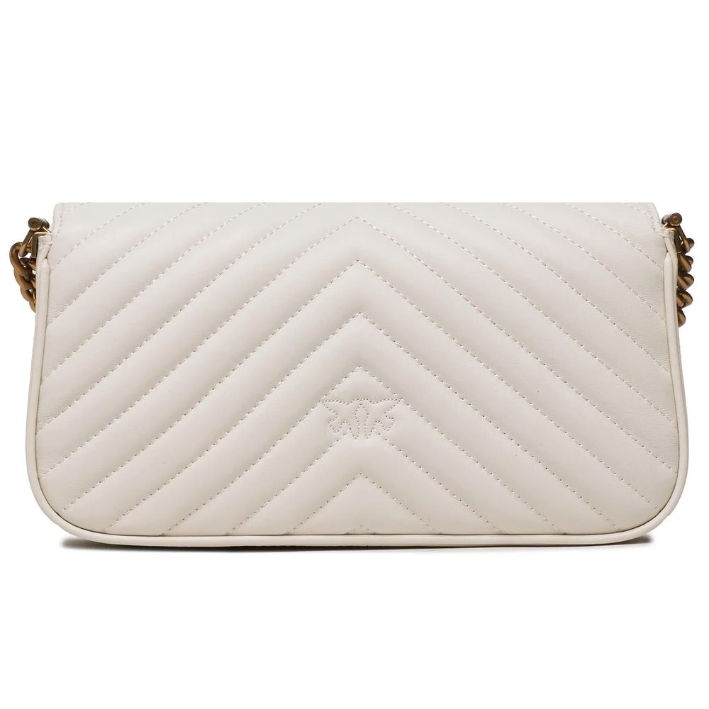 Sac à bandoulière Pinko matelassé blanc