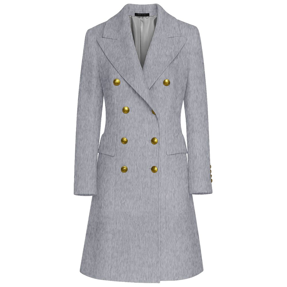 Manteau Loro Piana double boutonnage gris