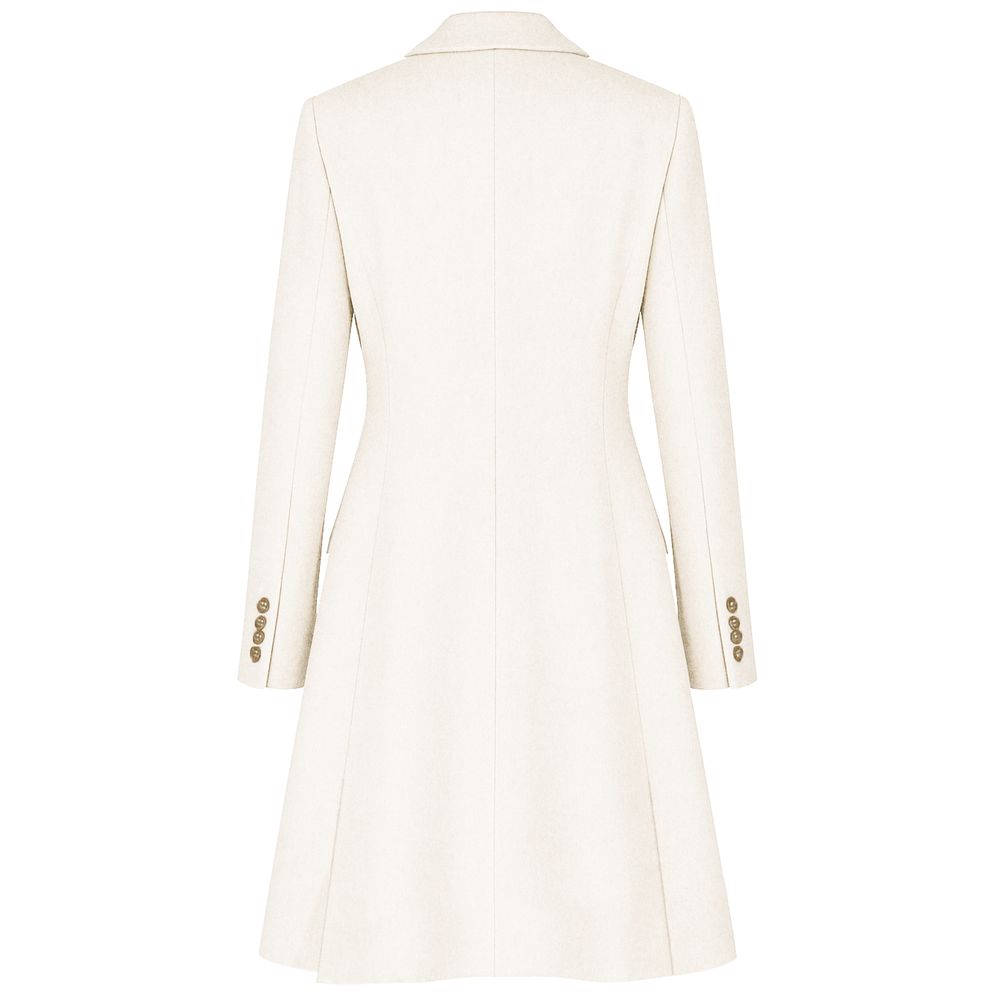 Manteau Loro Piana double boutonnage blanc