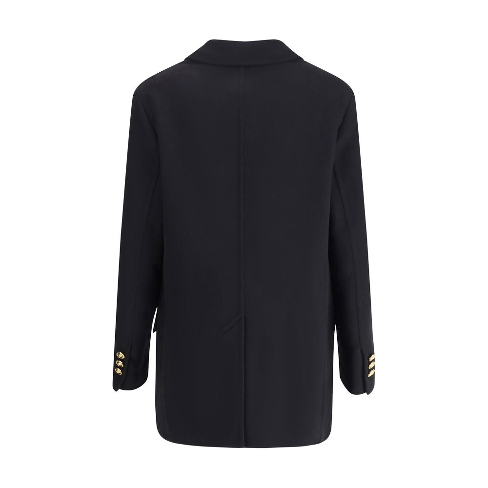 Manteau versace double boutonnage noir