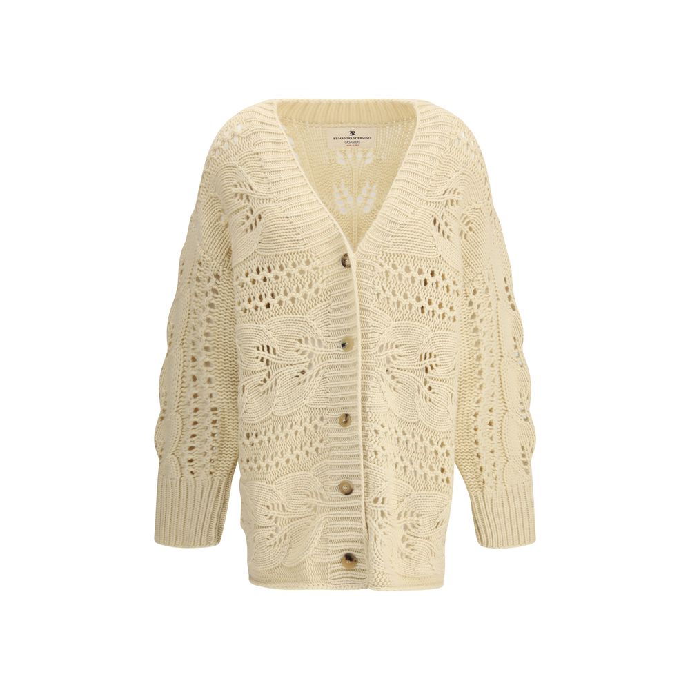 Cardigan Ermanno Scervino perforé gris