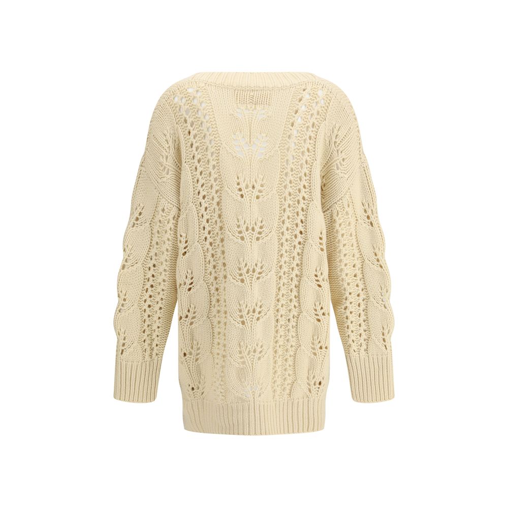 Cardigan Ermanno Scervino perforé gris