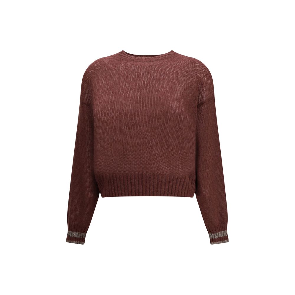 Pull Brunello Cucinelli avec poignets argentés