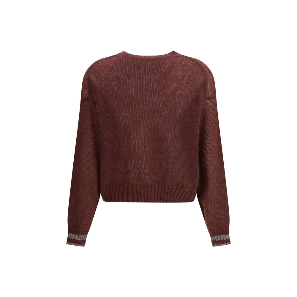 Pull Brunello Cucinelli avec poignets argentés