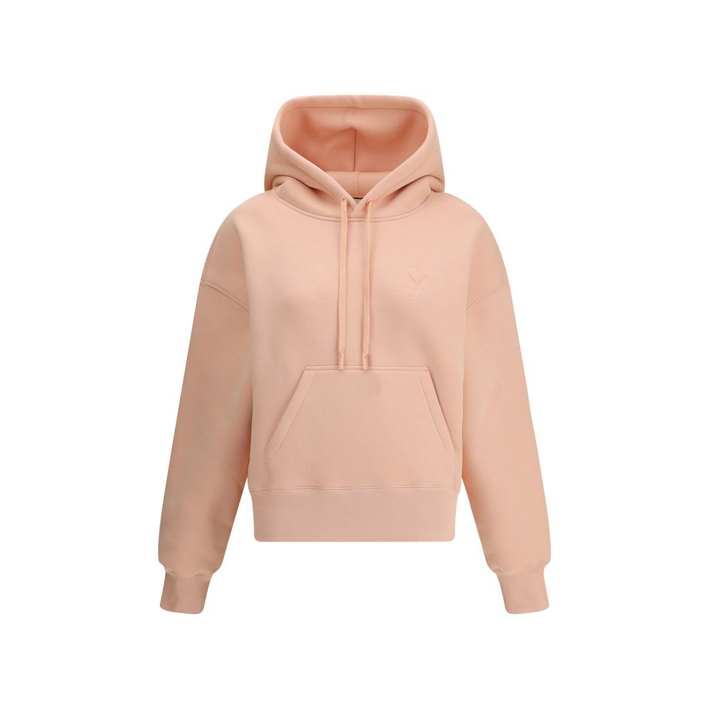 Hoodie Ami Paris ami de cœur gris