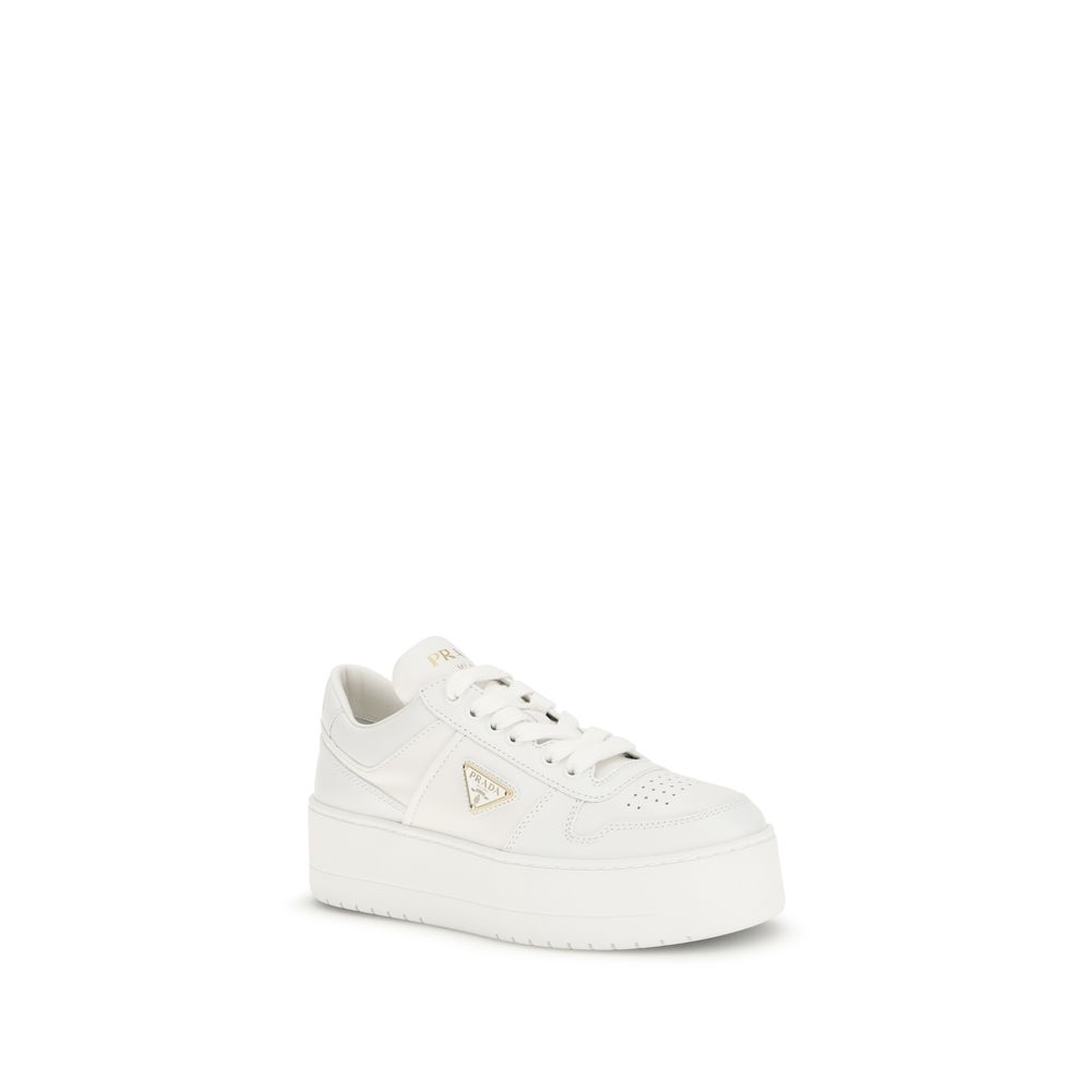 Baskets Prada Downtown Bold blanches