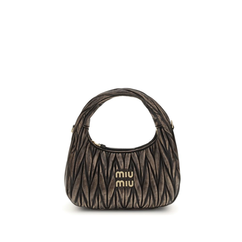 Sac Miu Miu Wander en cuir noir