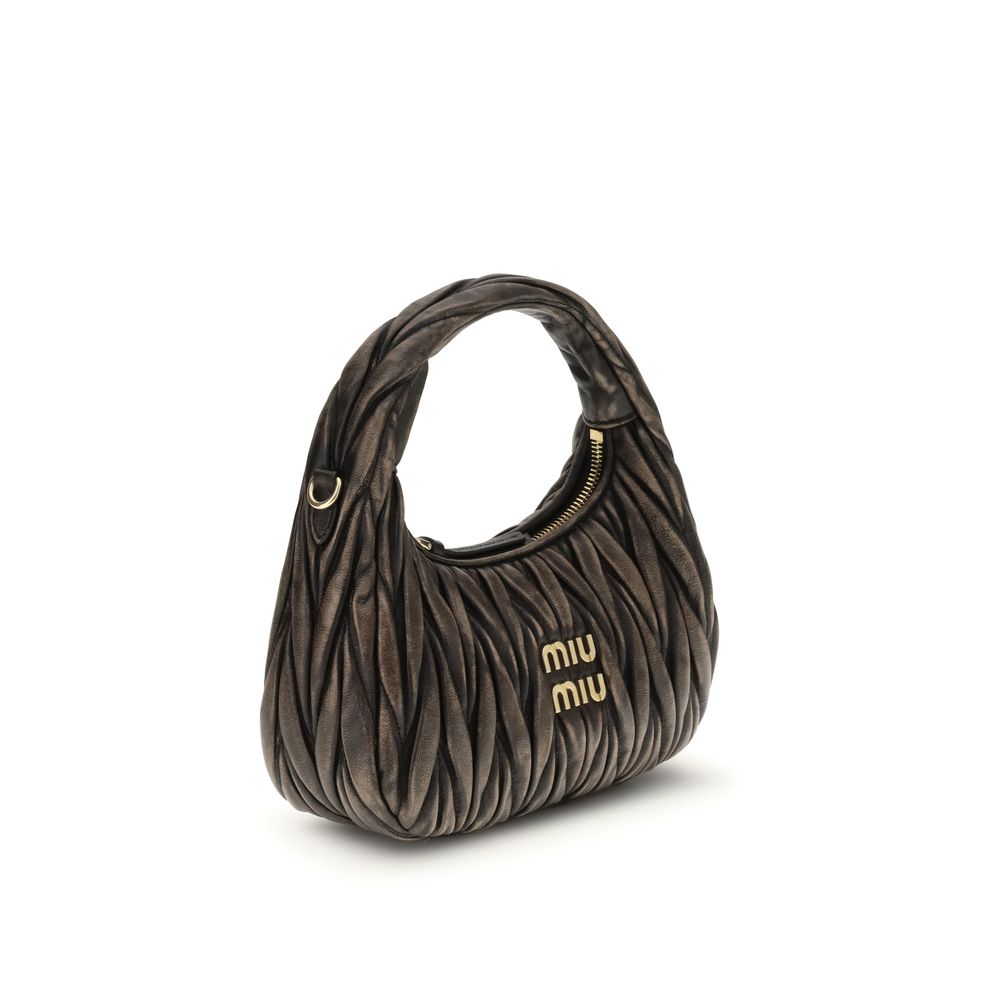 Sac Miu Miu Wander en cuir noir