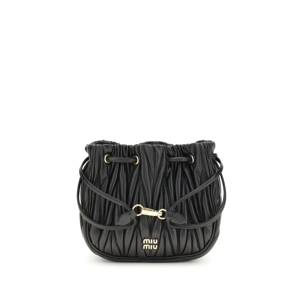 Pochette Miu Miu matelassée noire