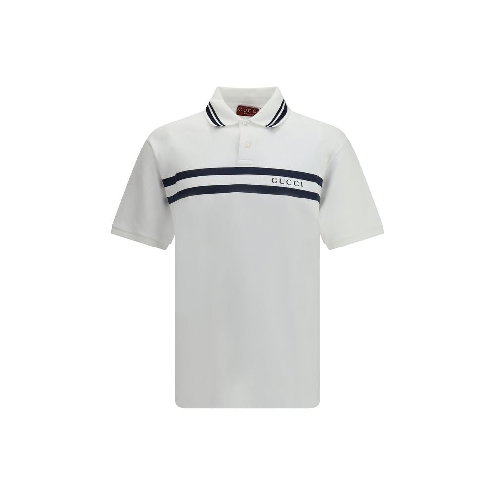 Polo Gucci à rayures blanches