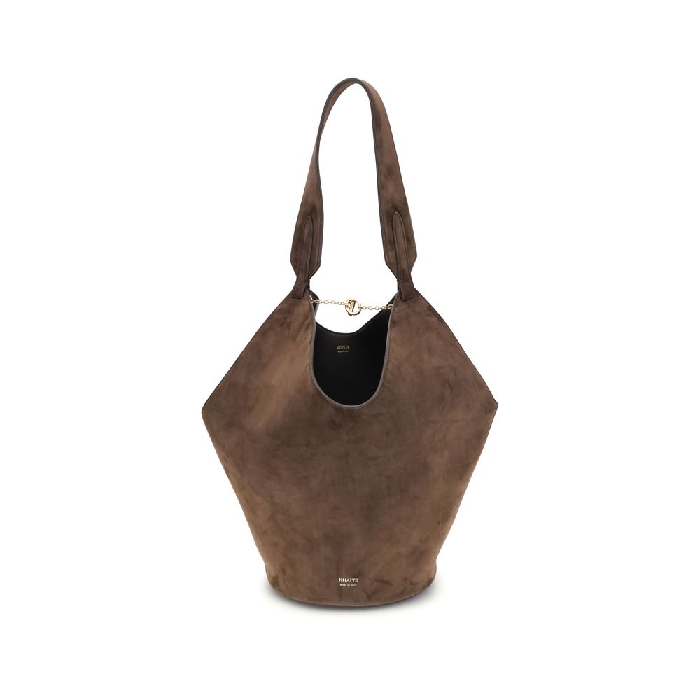 Sac à main Khaite Lotus en cuir saumon