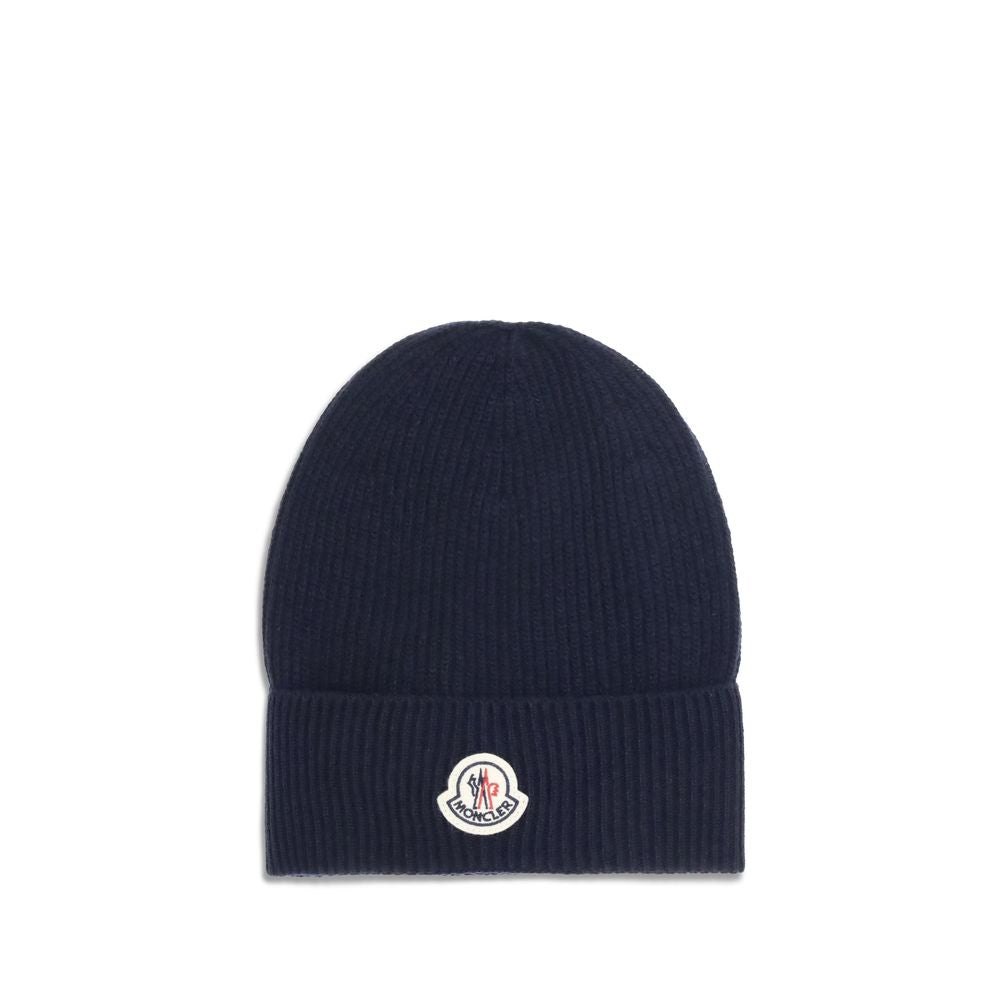 Bonnet Moncler en laine bleue