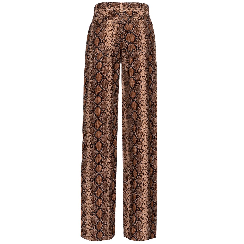 Pantalon Pinko corduroy python rose