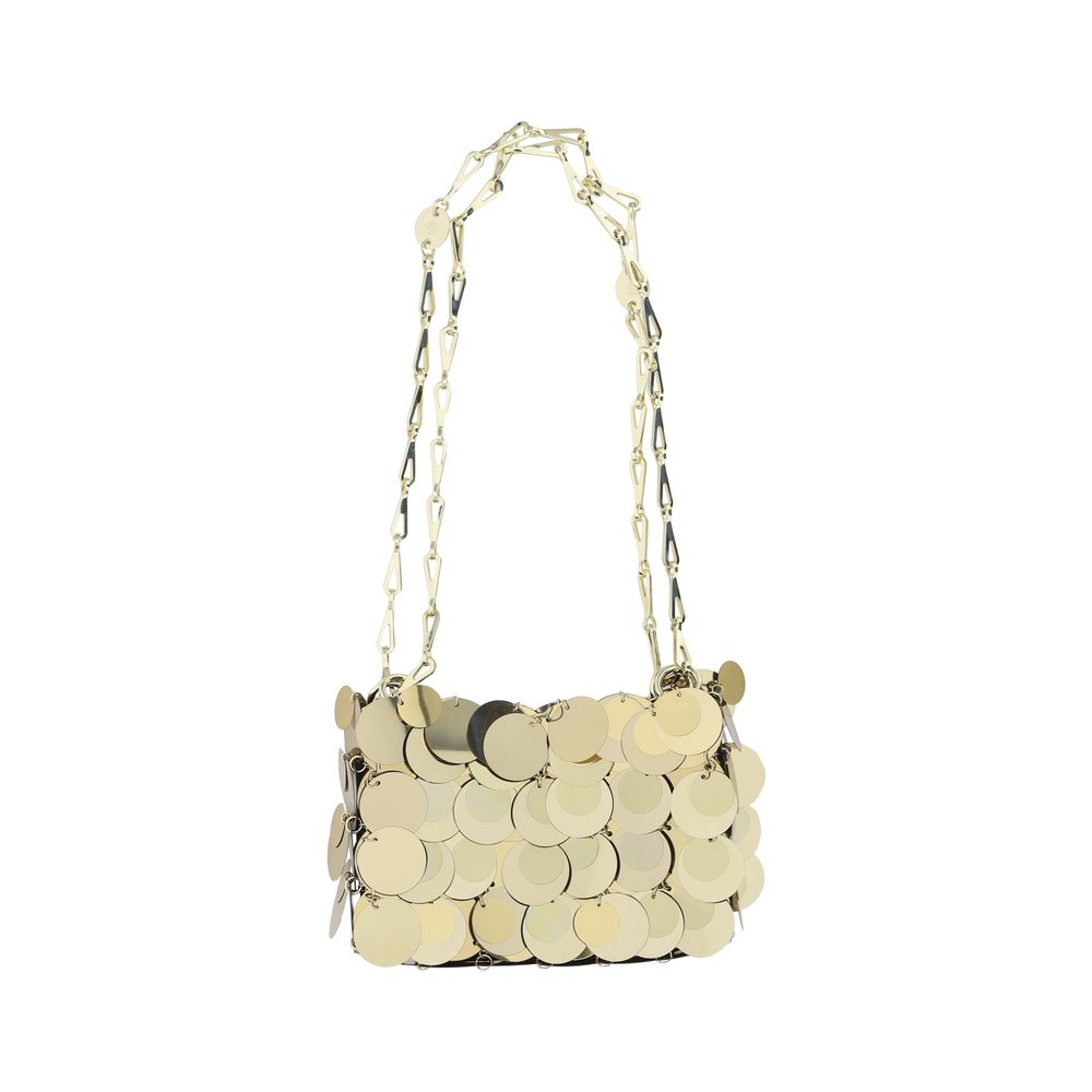 Sac épaule Rabanne Sparkle nano métallisé