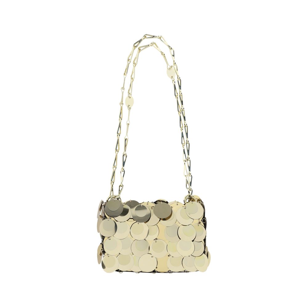 Sac épaule Rabanne Sparkle nano métallisé