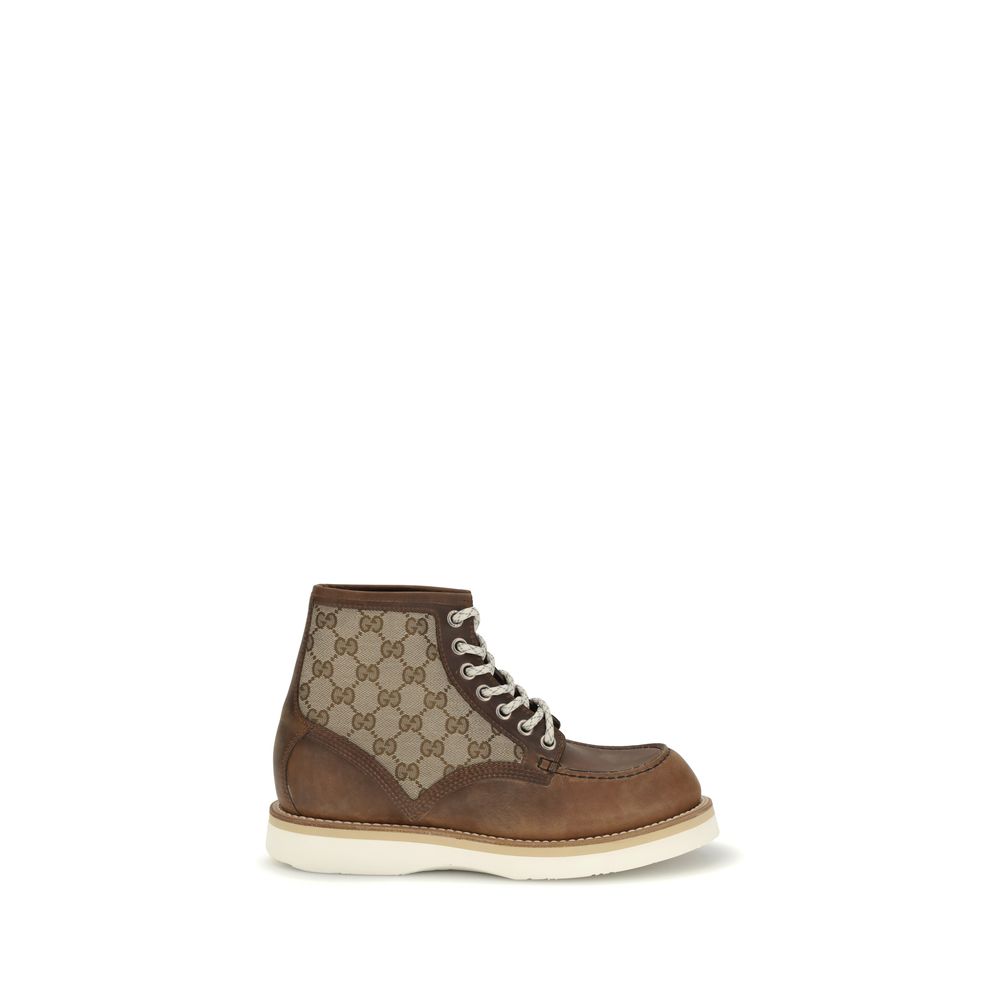 Bottines Gucci Lace-Up noires