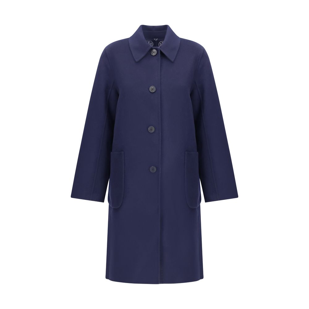 Manteau Balmain réversible en laine beige