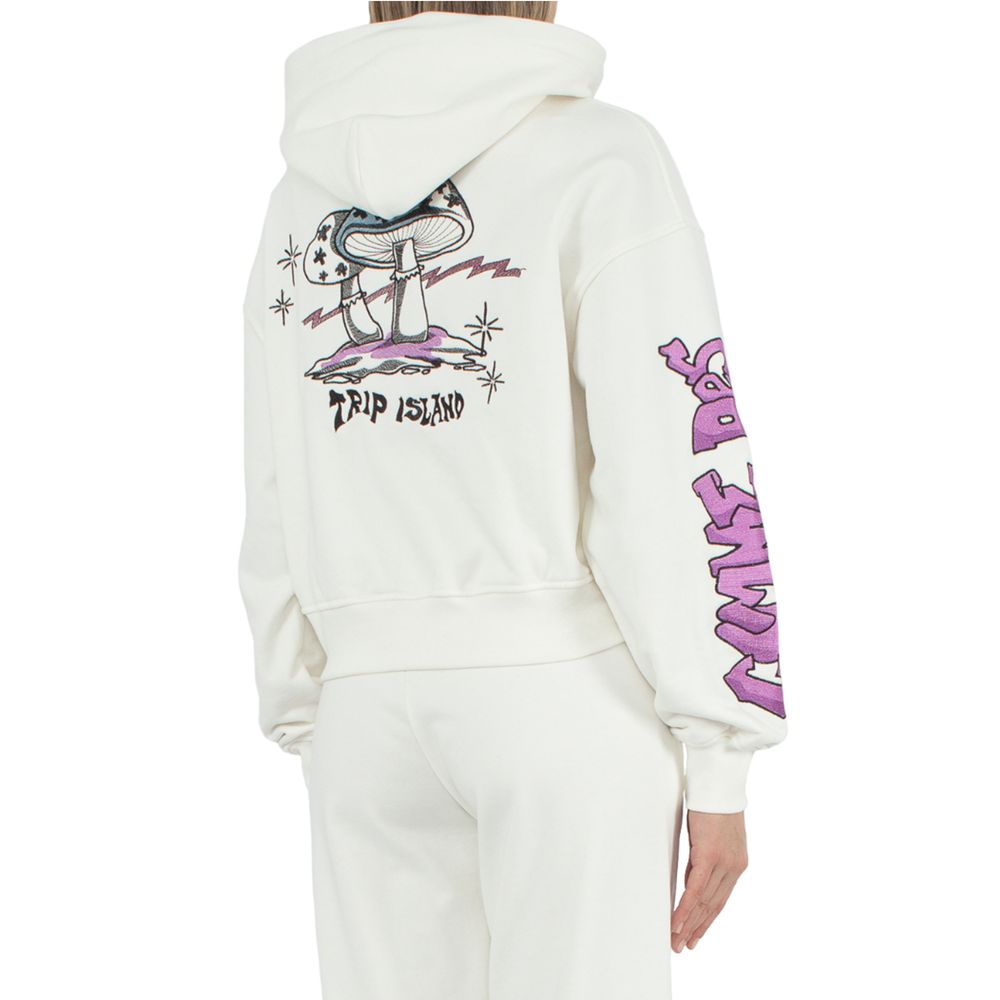 Sweat à capuche Comme des Fuckdown blanc